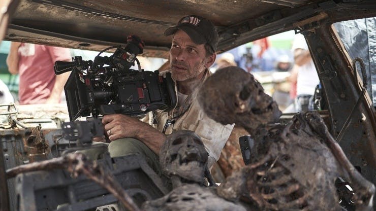 Zack Snyder en el set de Army of the dead.