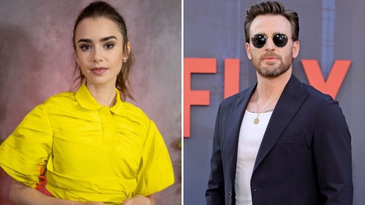 Los rumores que vincularon a Lily Collins y Chris Evans.