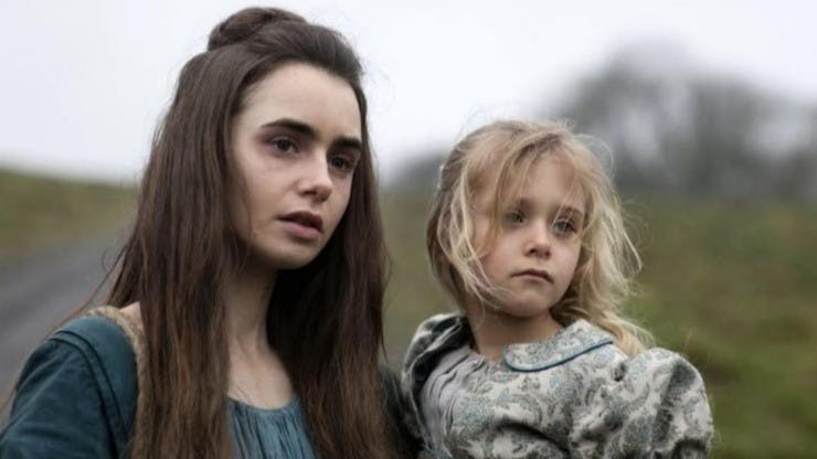 Lily Collins en Los Miserables