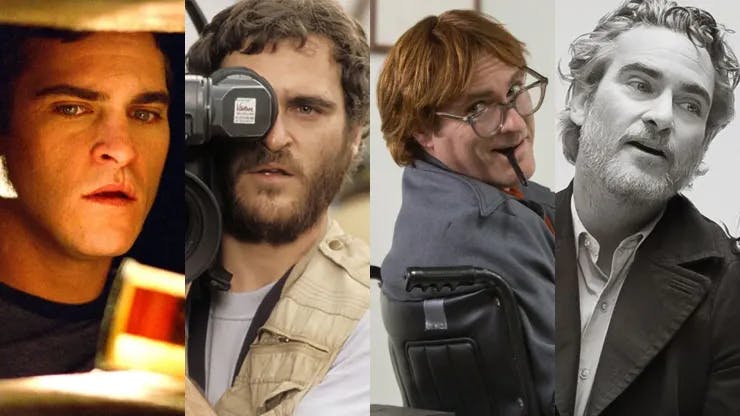 Joaquin Phoenix en sus múltiples papeles.
