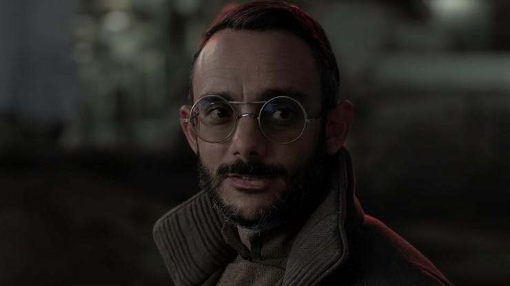 Omid Abtahi interpreta a Dr. Pershing en The Mandalorian.