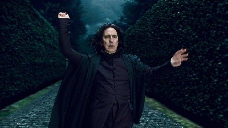 Severus Snape fue interpretado por Alan Rickman.