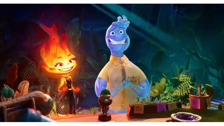 Elemental. nueva película de Pixar.
