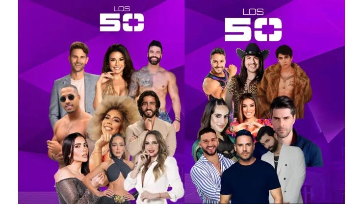 Participantes de "Los 50" de Telemundo
